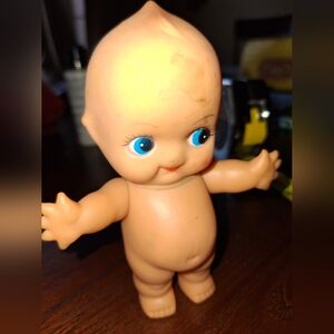 Vintage Kewpie Doll  5” Vinyl Rubber. MADE IN HONG KONG